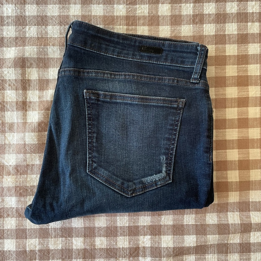Kut from the Kloth dark wash boyfriend jeans size 14